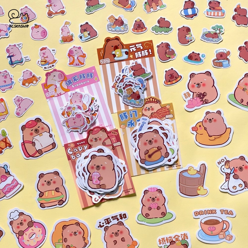 Sticker goi Capybara (8.5x11.5cm)