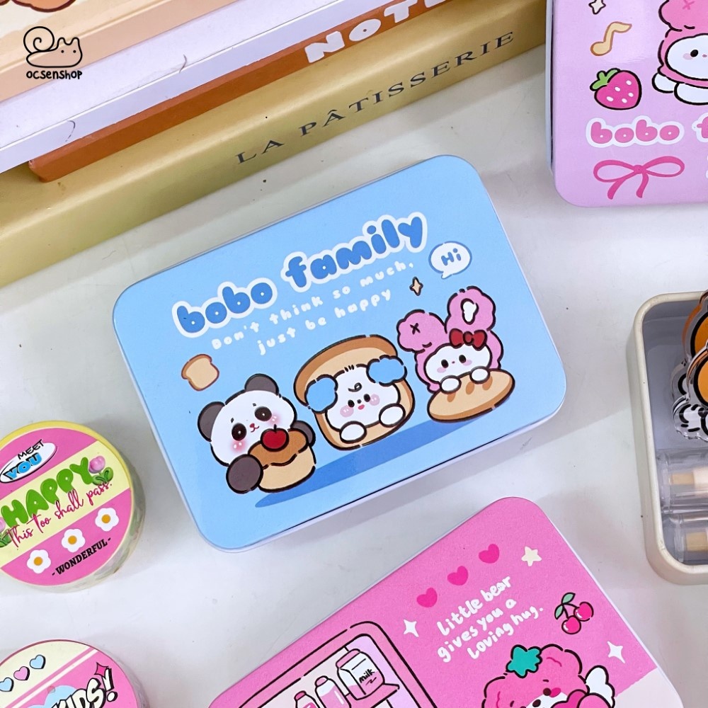 Hộp sắt đa năng Bobo family