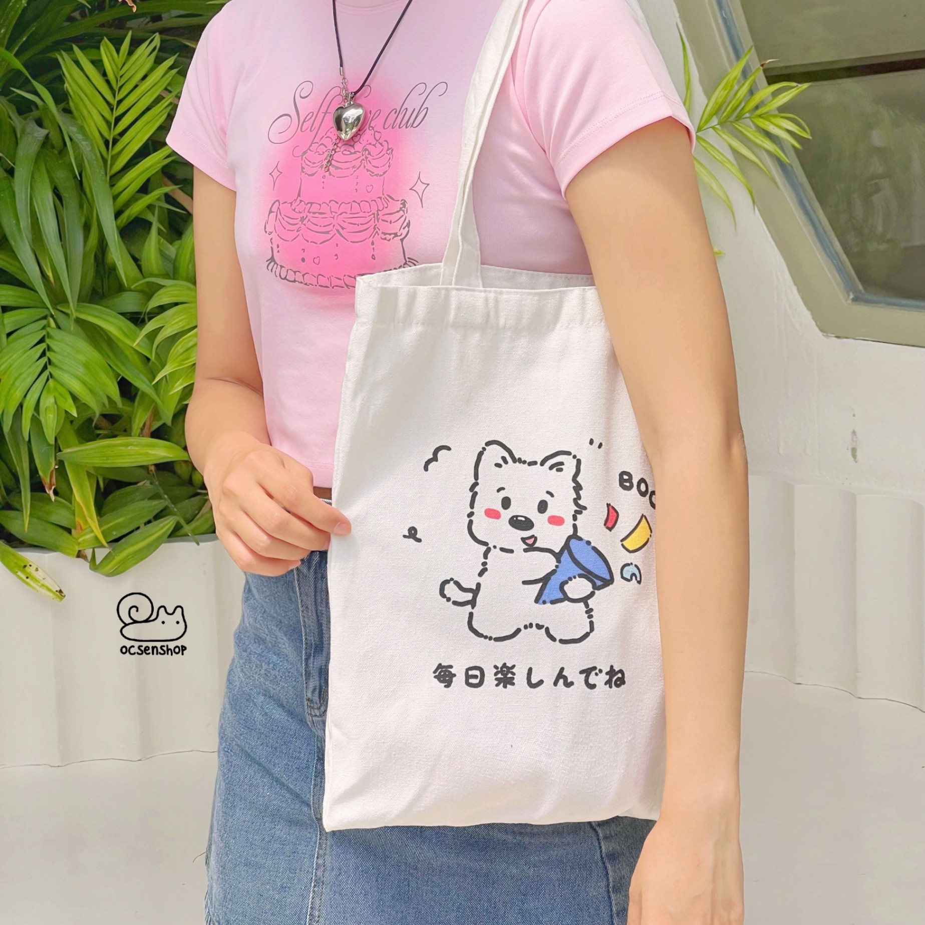 Totebag Động vật má hồng