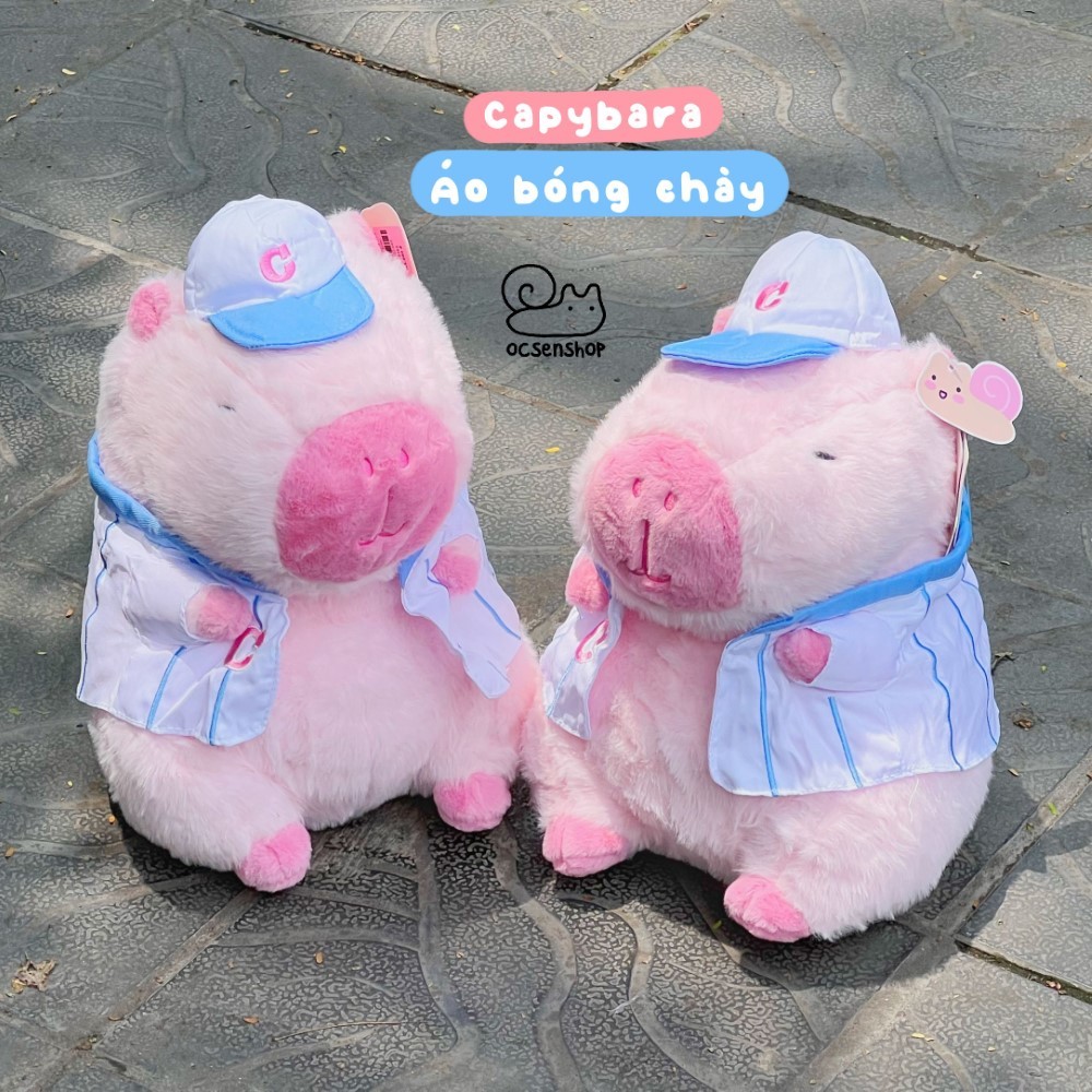 Capybara bong mac ao bong chay (33cm)