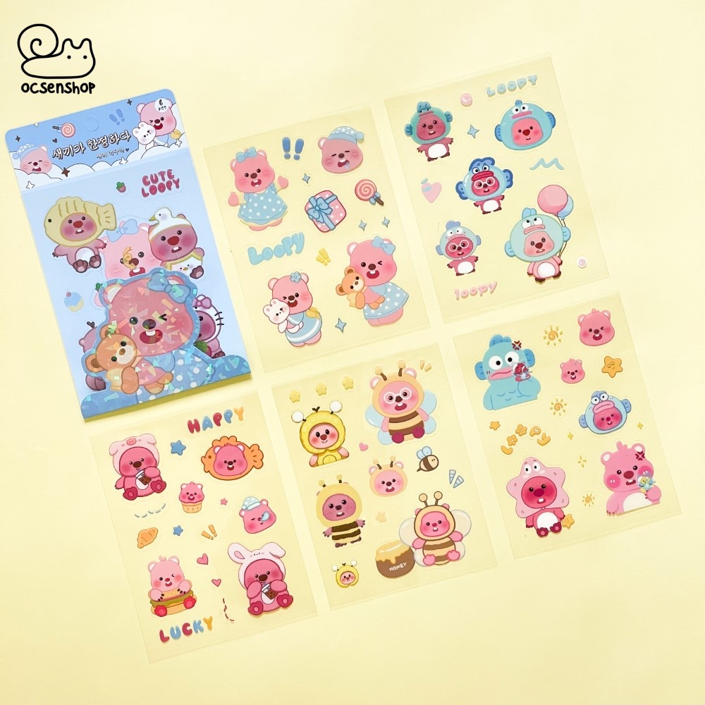 Set sticker Loopy (6 tấm)