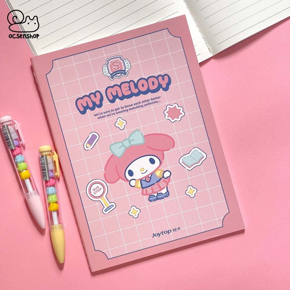 Vở B5 Sanrio nền kẻ ô (80tr)