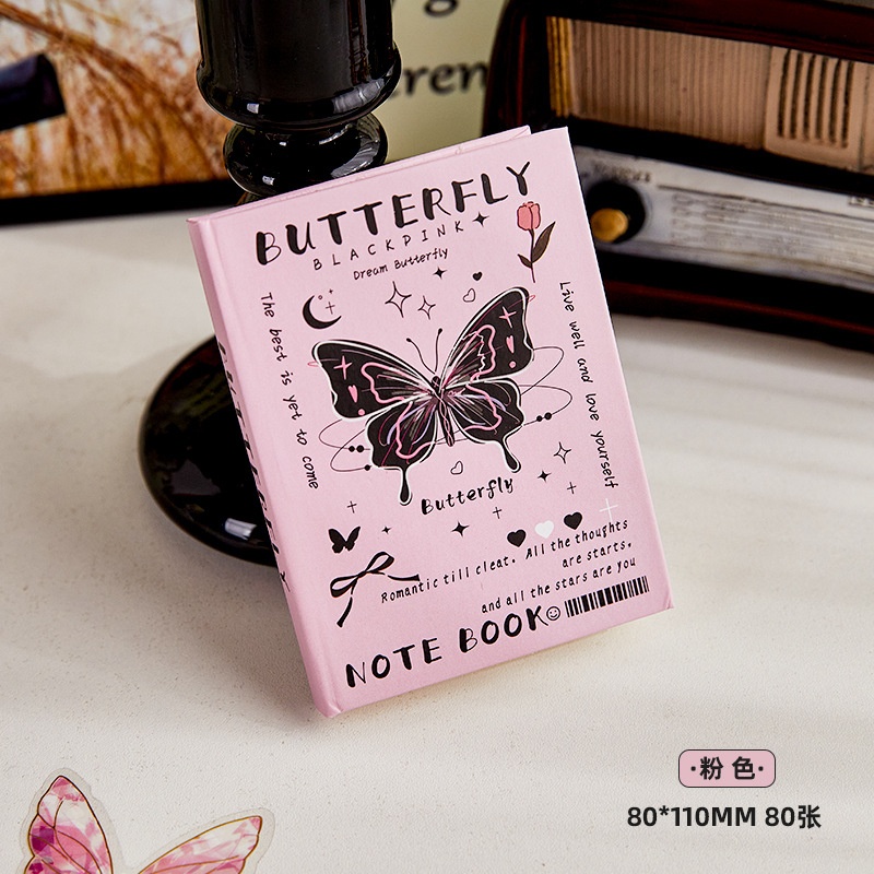 Sổ A7 bìa cứng Butterfly (80tr)