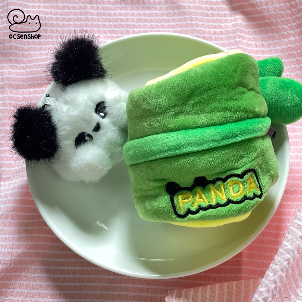 Móc khóa bông Panda kèm hộp (10cm)