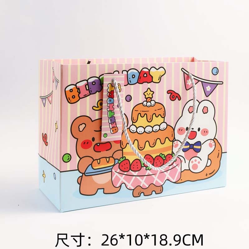 Túi quà Động vật Happy birthday (26x10x19cm)