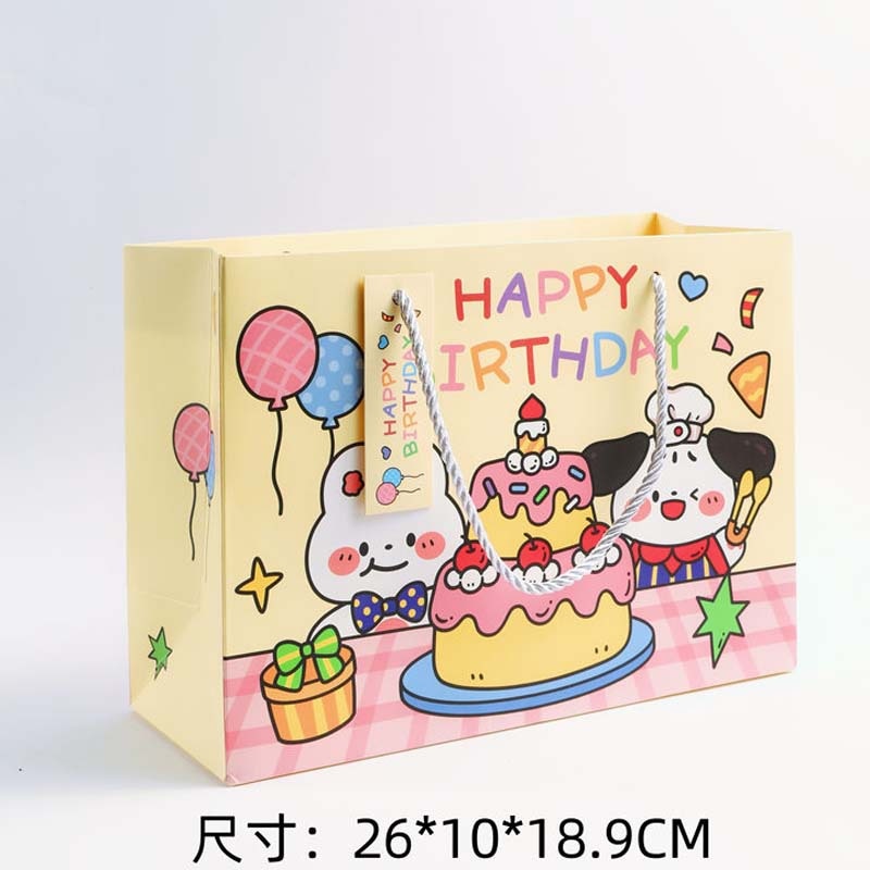 Túi quà Động vật Happy birthday (26x10x19cm)