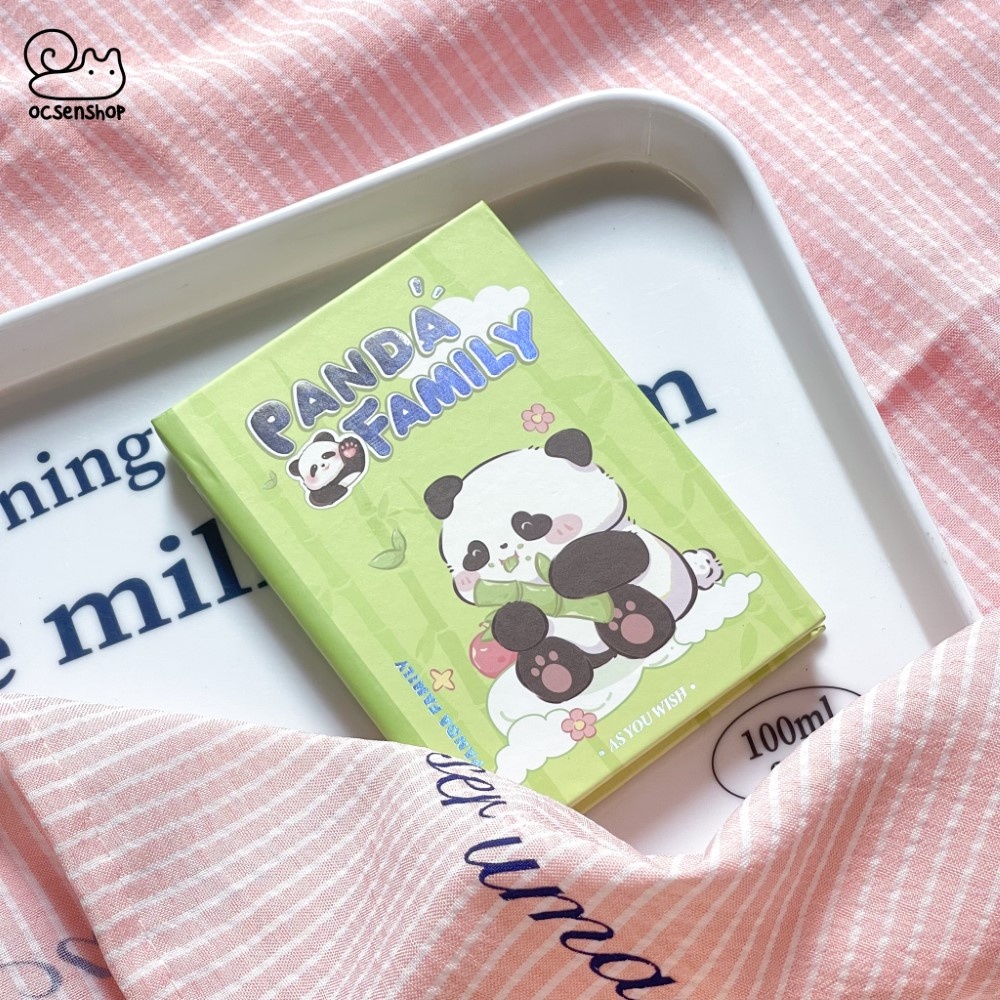 Sổ A7 bìa cứng Panda (trơn)