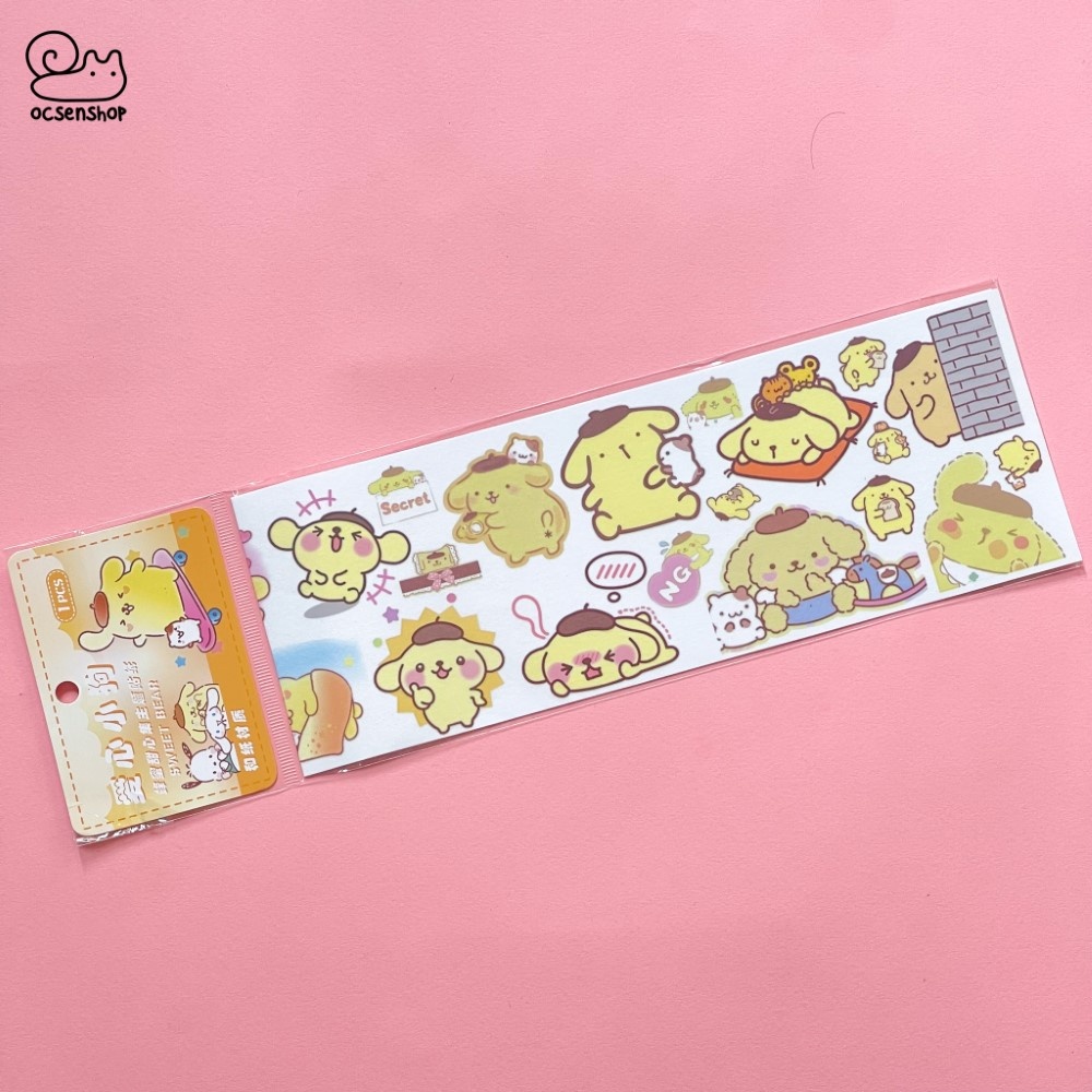 Sticker bảng nhỡ Cartoon (5x10.2cm)