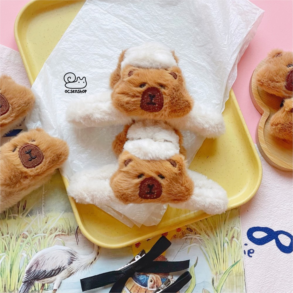 Kẹp càng cua bông Capybara (12cm)