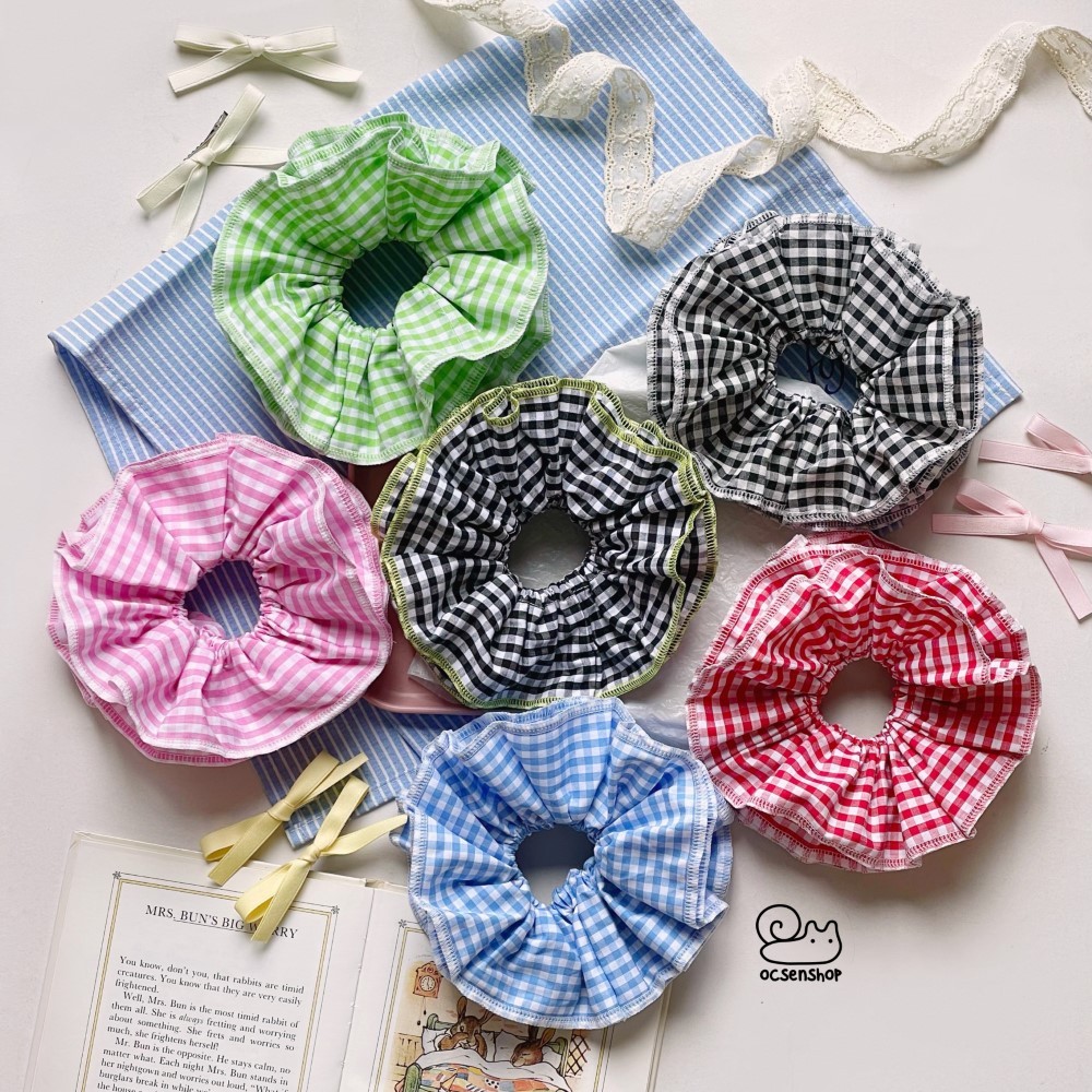 Scrunchie ke o 4 lop (18cm)