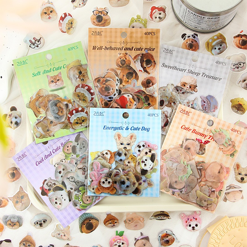 Sticker gói Động vật cute (40pcs)