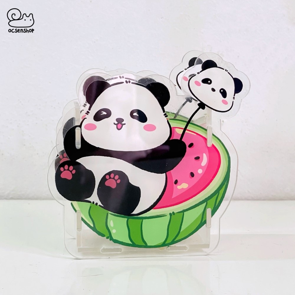 Ống đựng bút Panda dưa hấu