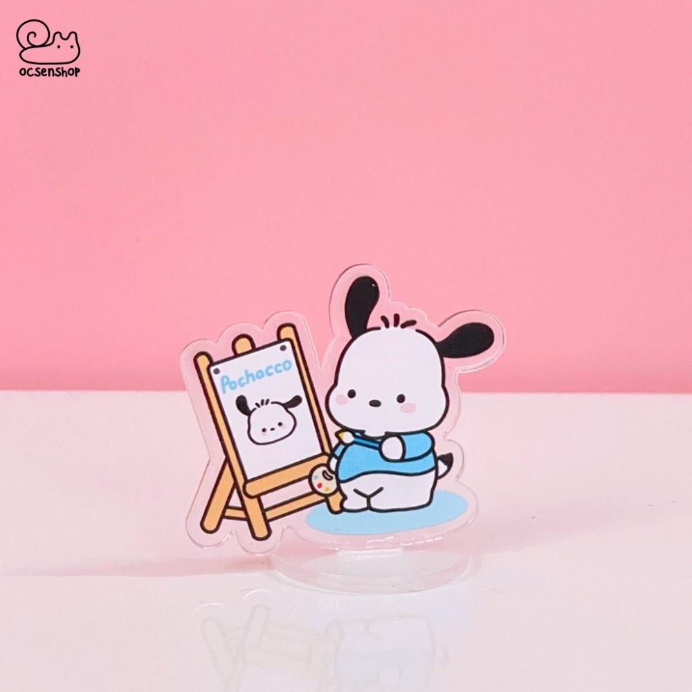 Standee Sanrio vẽ tranh