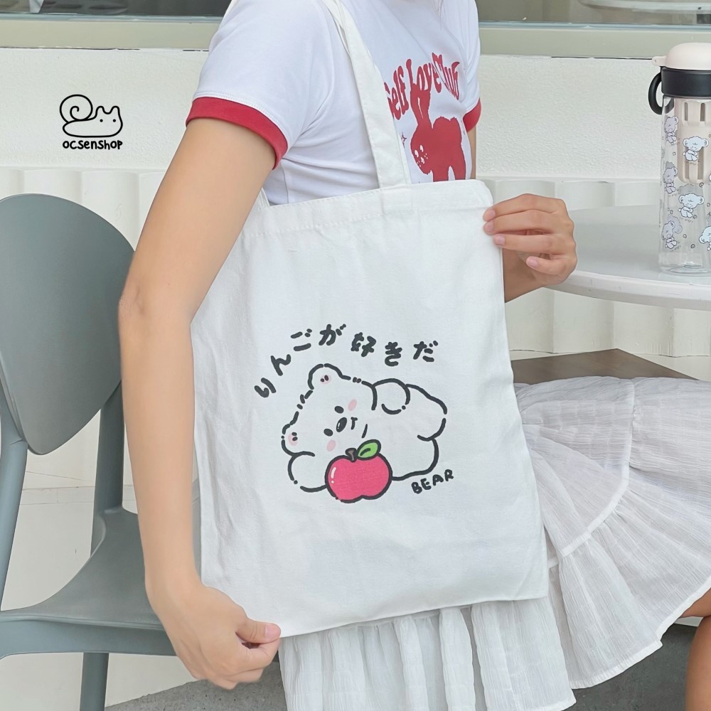 Totebag Động vật má hồng