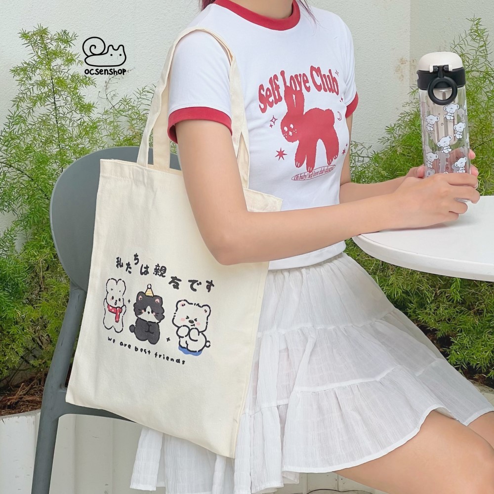 Totebag Dong vat ma hong