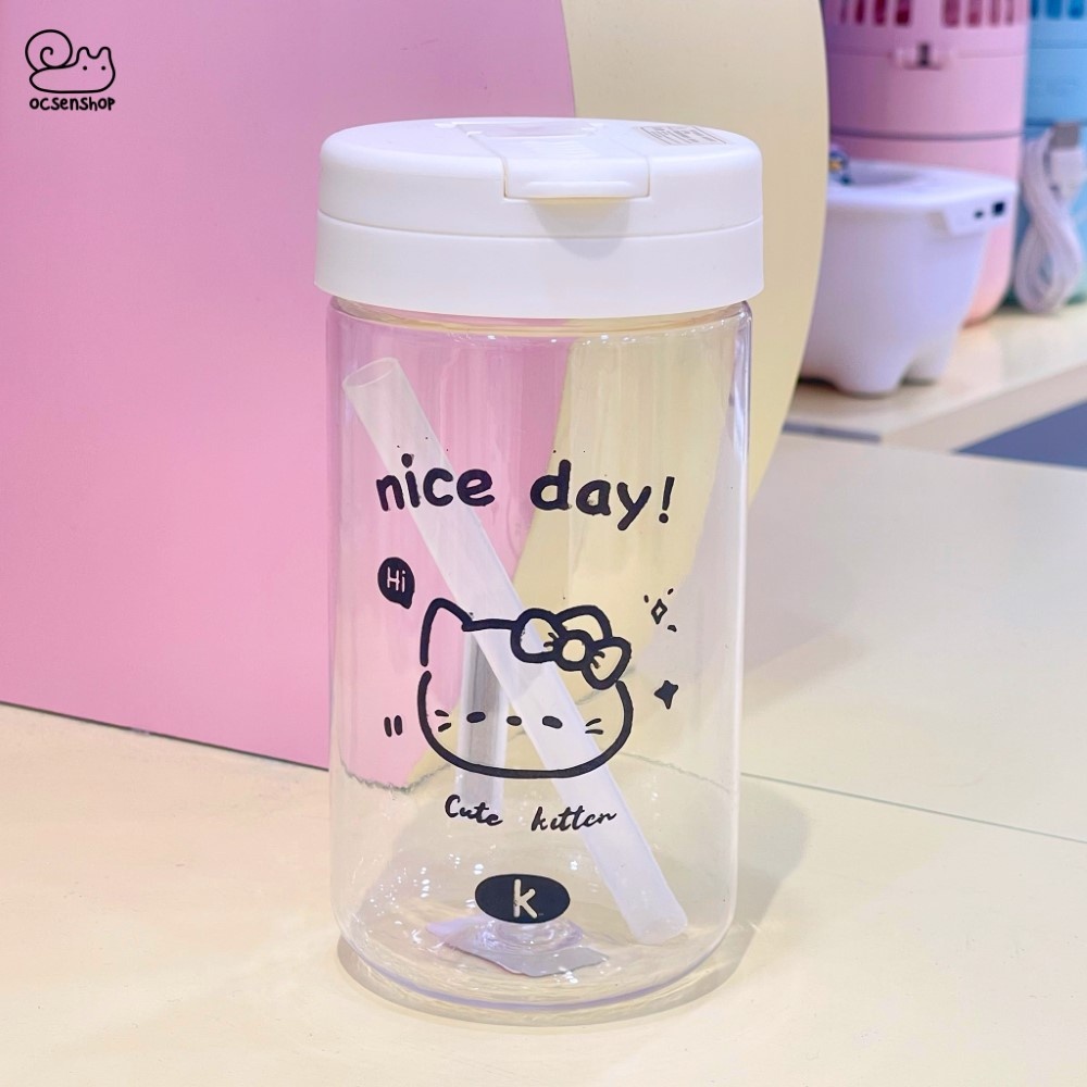 Bình nhựa trong Sanrio nice day (600ml)