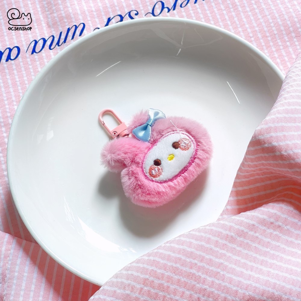 Móc khóa bông mặt Động vật