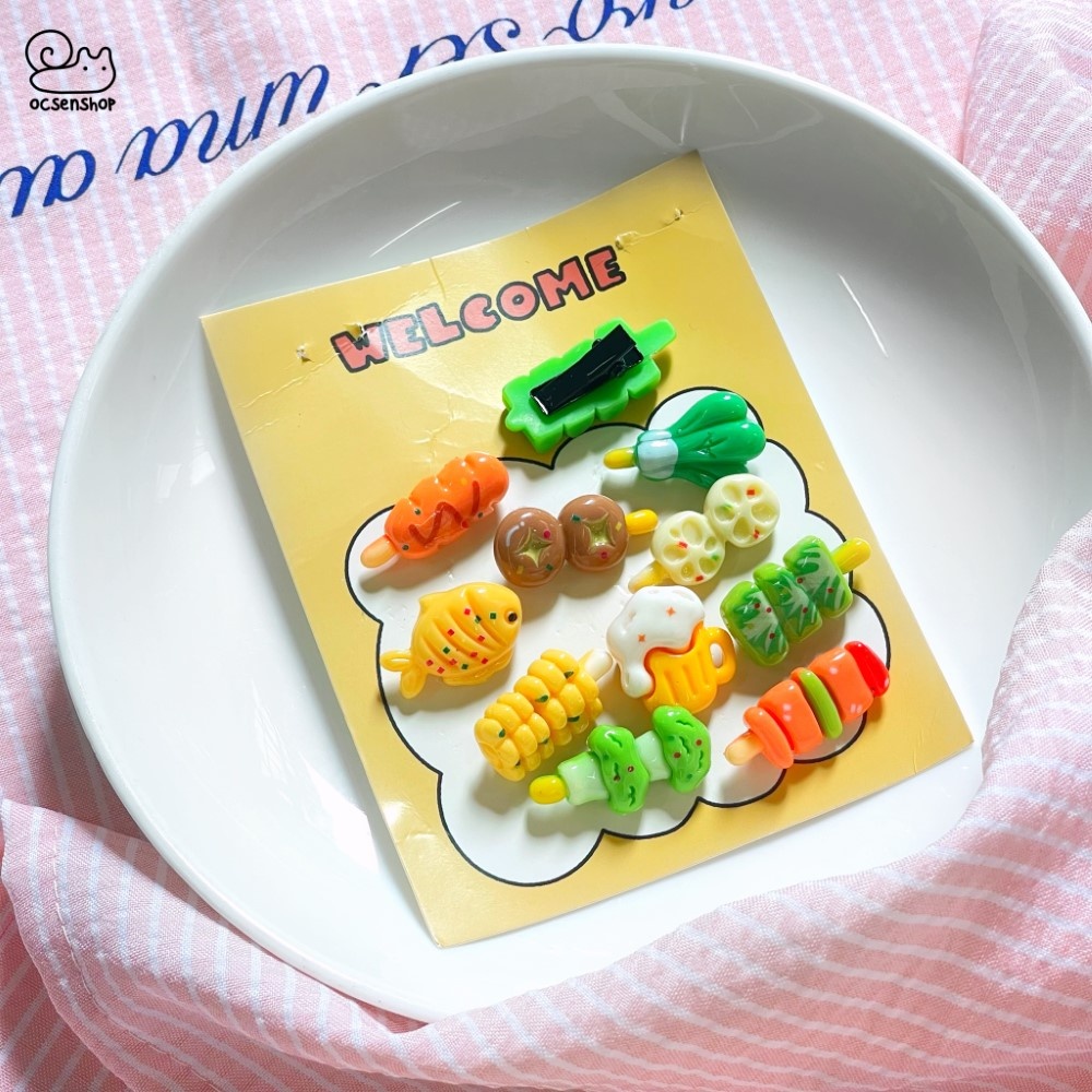 Set kẹp tóc nhỏ Đồ ăn (10c)