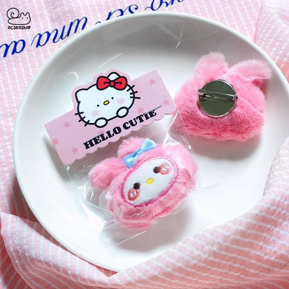 Pin cài áo bông Sanrio