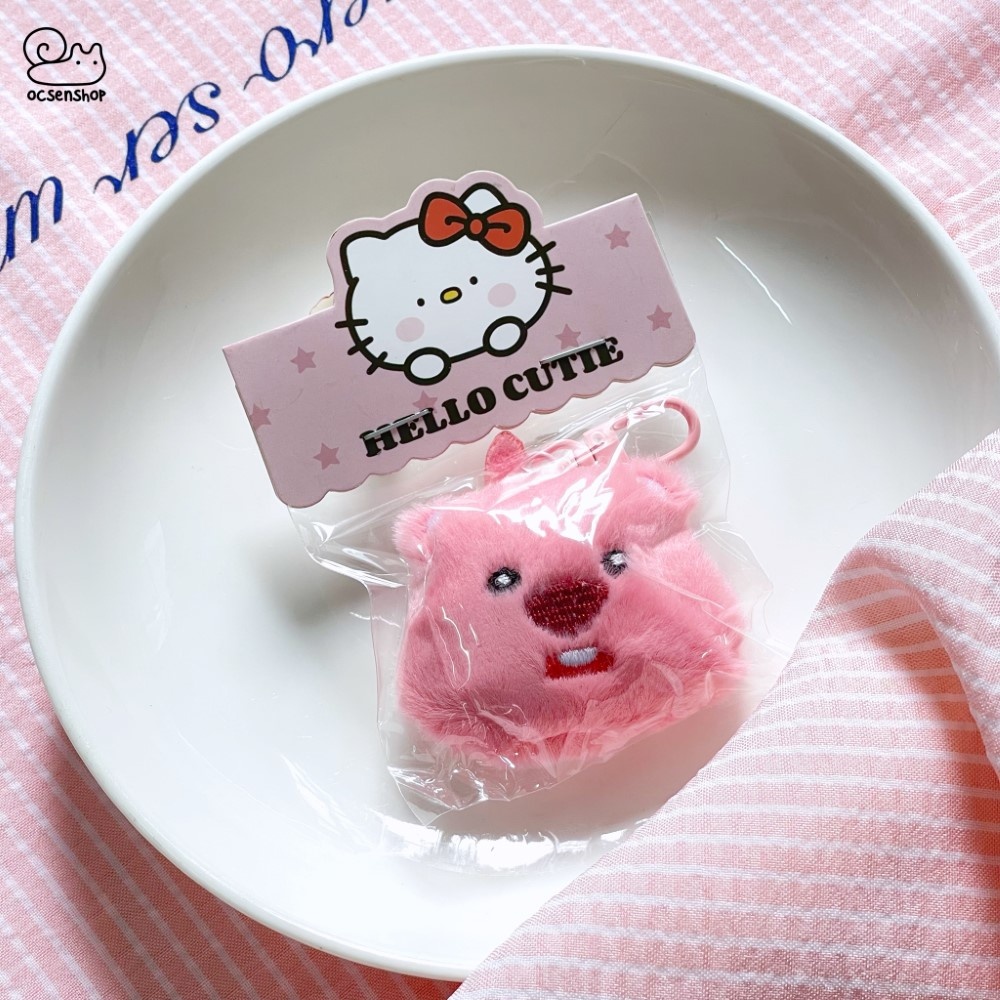 Móc khóa bông mặt Động vật