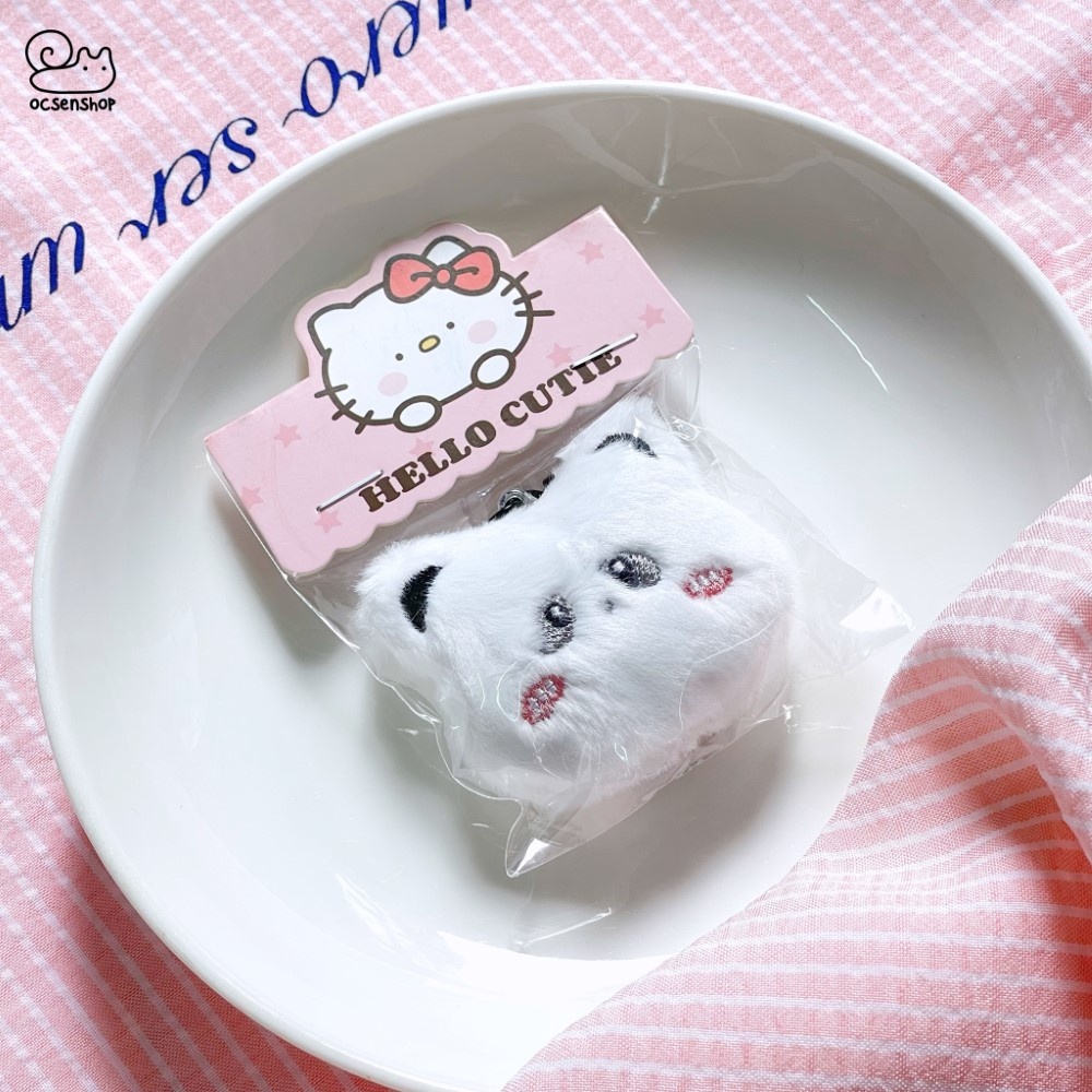 Móc khóa bông mặt Động vật