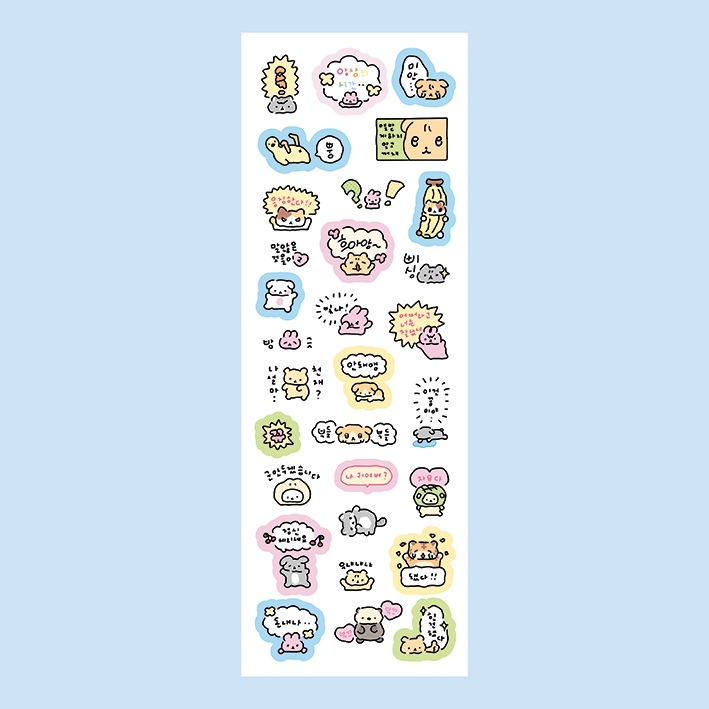 Sticker Động vật Nhật (6x17,8cm)