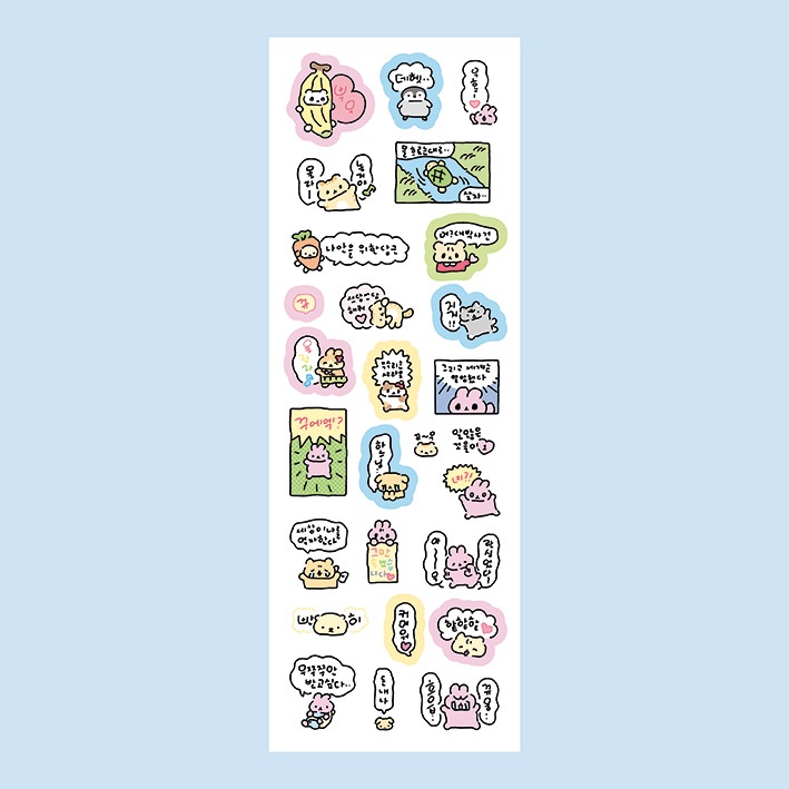 Sticker Động vật Nhật (6x17,8cm)