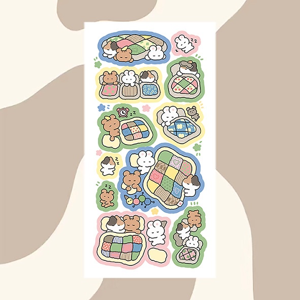 Sticker Động vật cartoon (7.5x15cm)