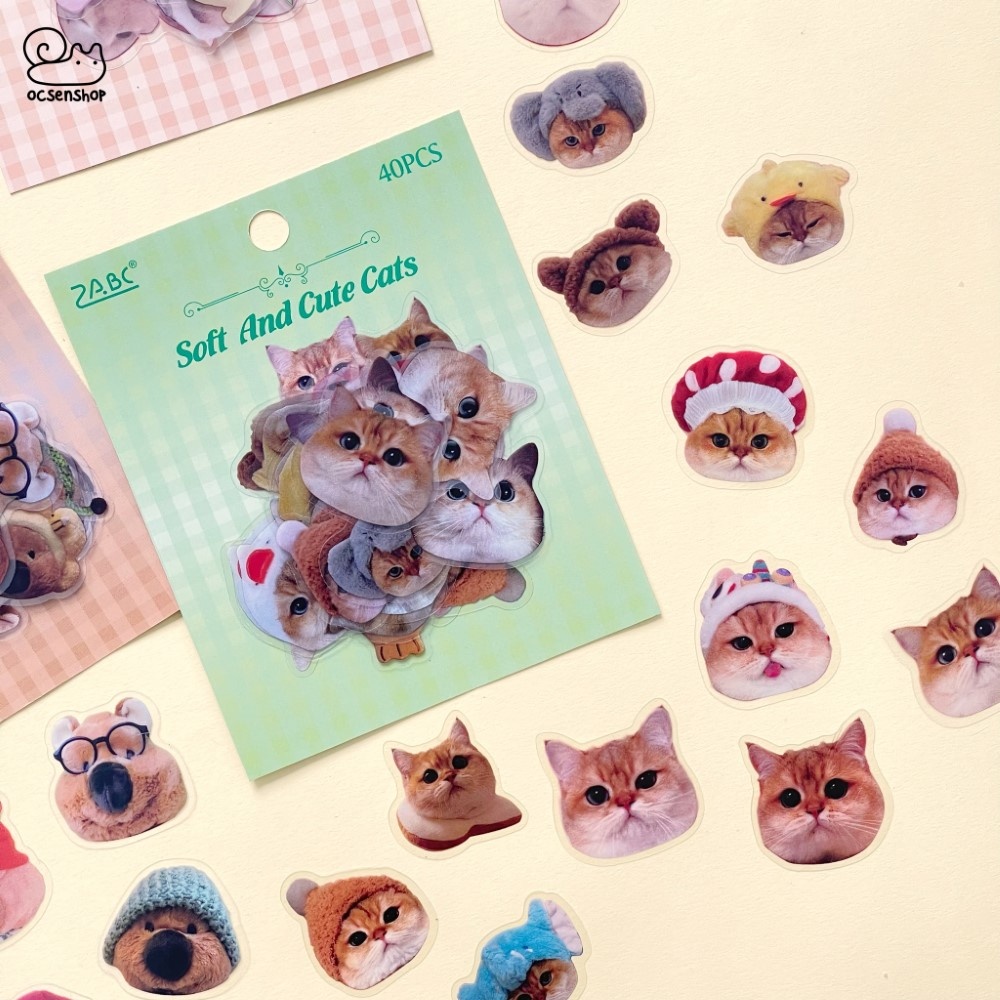 Sticker gói Động vật cute (40pcs)