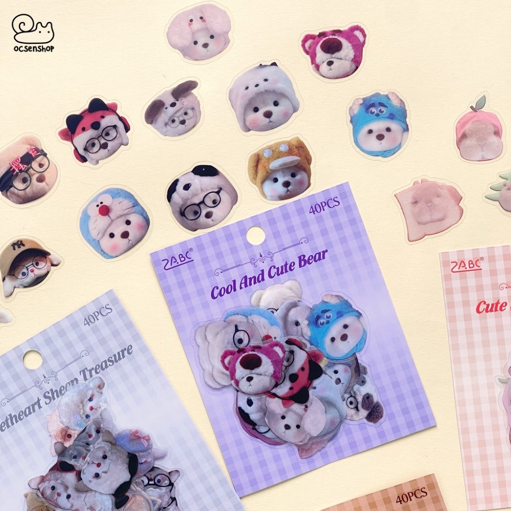 Sticker gói Động vật cute (40pcs)