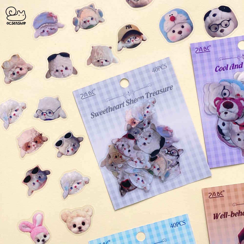 Sticker gói Động vật cute (40pcs)