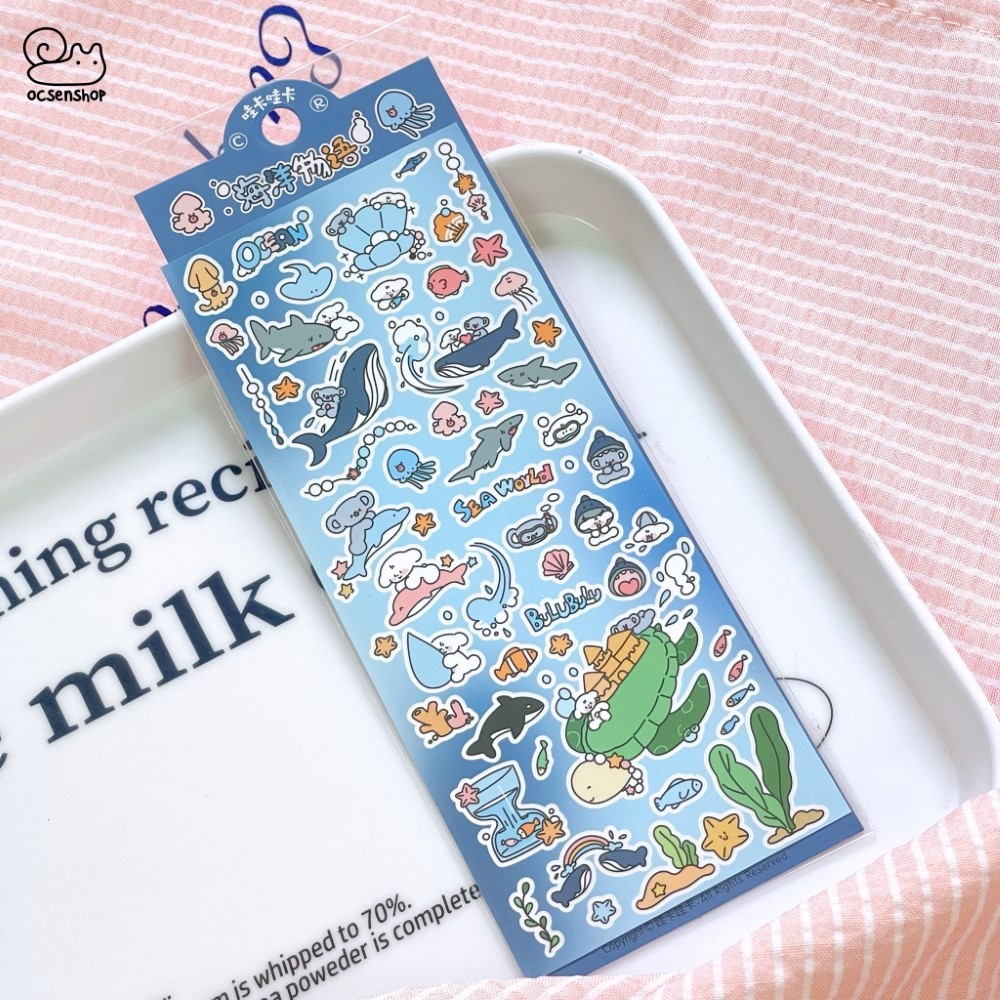 Sticker Động vật cartoon (7x20cm)