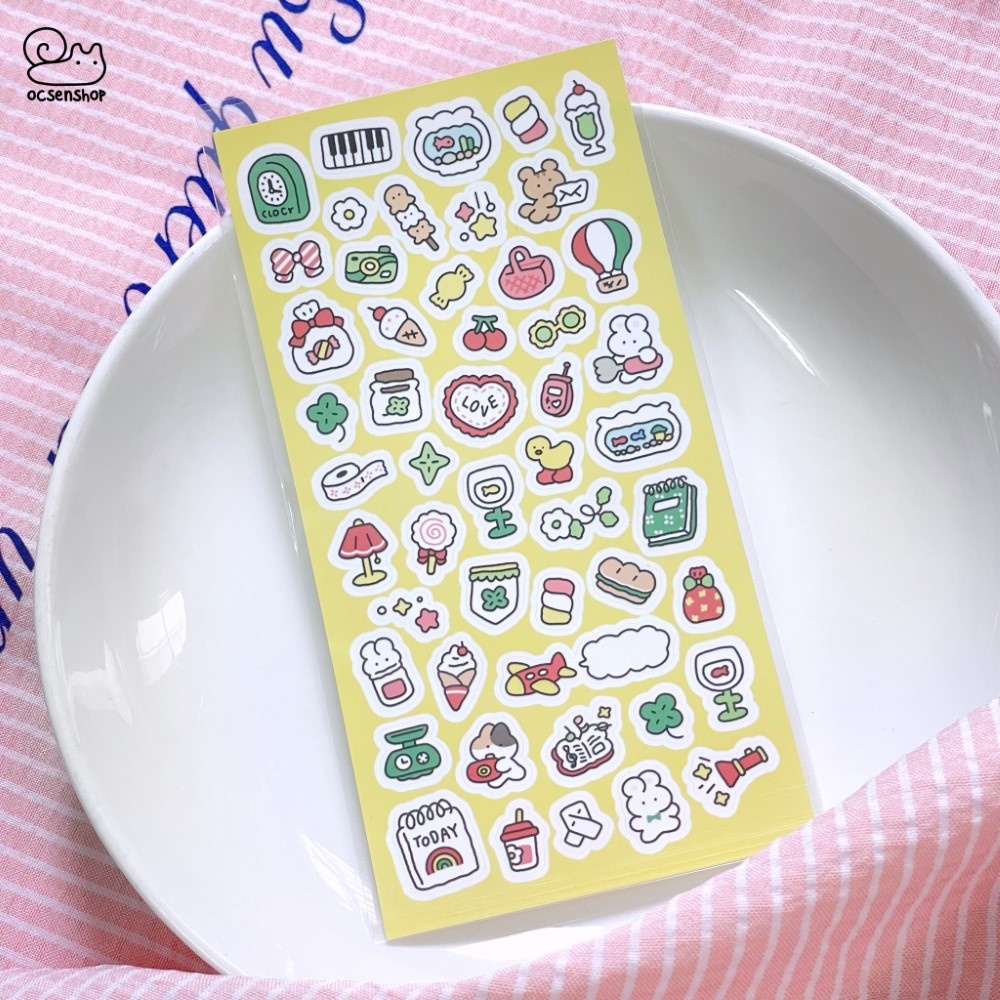 Sticker Động vật cartoon (7.5x15cm)