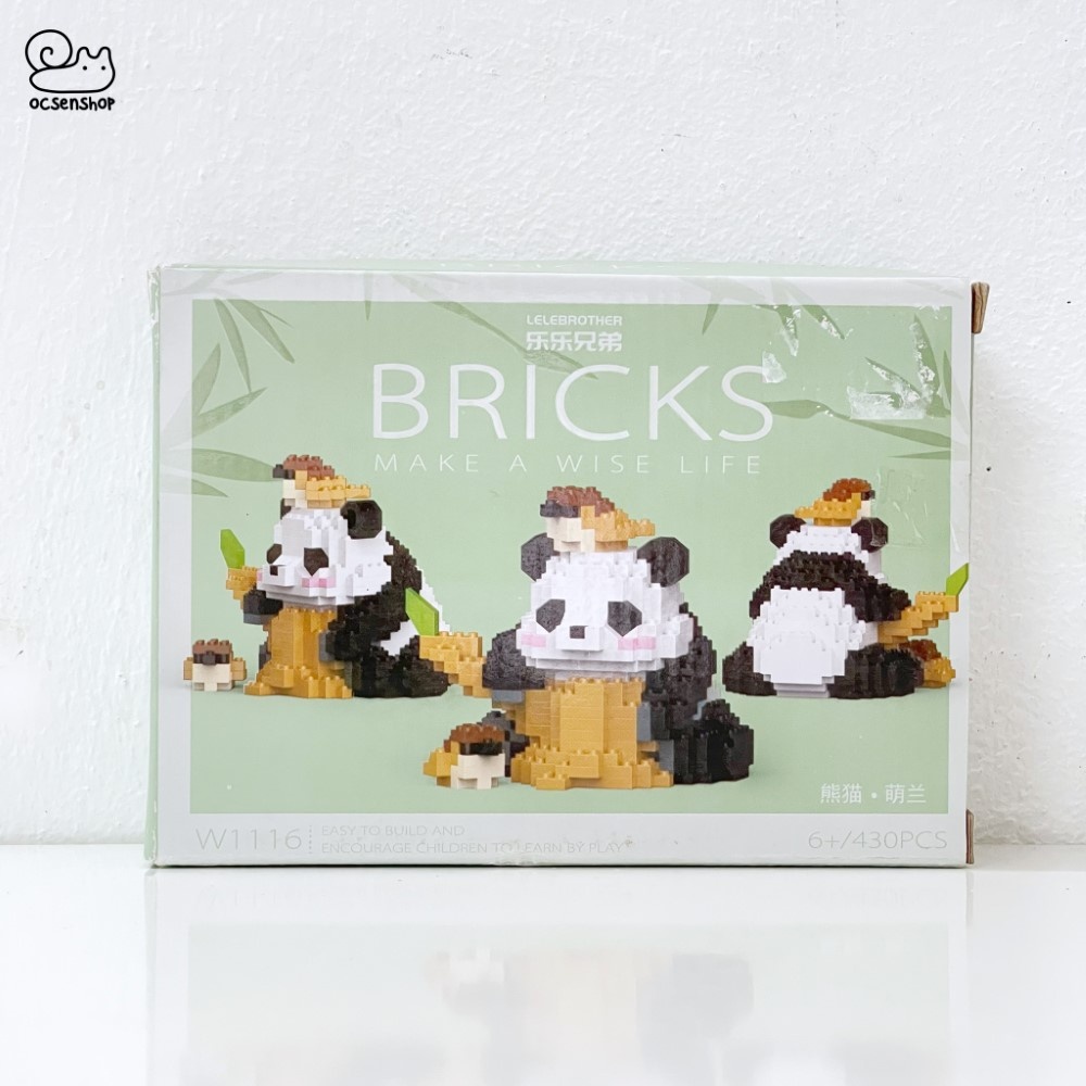 Bộ xếp hình Bricks Panda