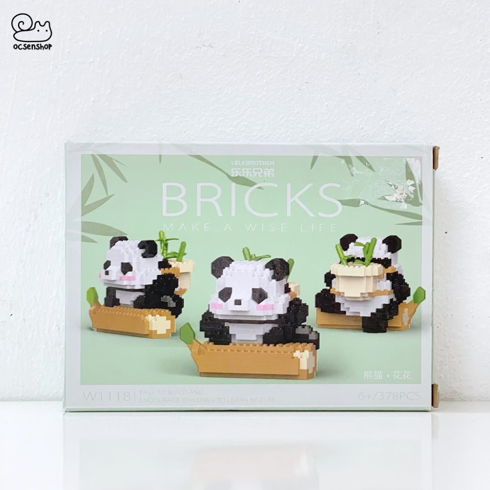 Bộ xếp hình Bricks Panda