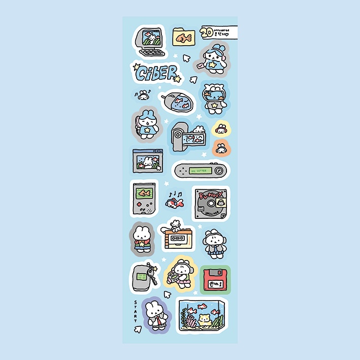 Sticker Động vật Nhật (6x17,8cm)