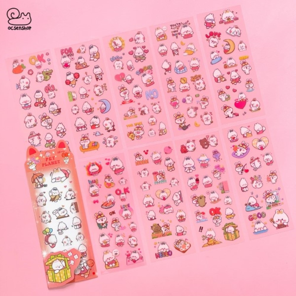 Set sticker Pet Planet (10 tấm)