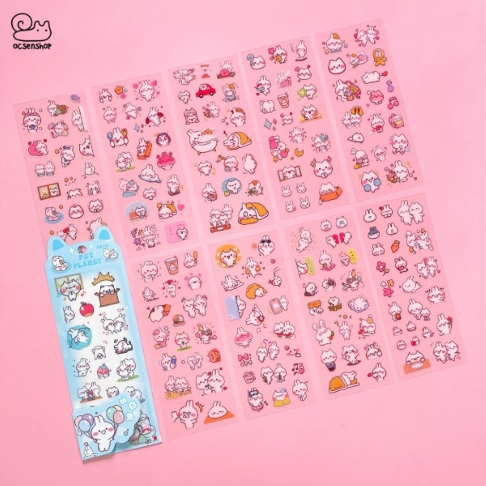 Set sticker Pet Planet (10 tấm)