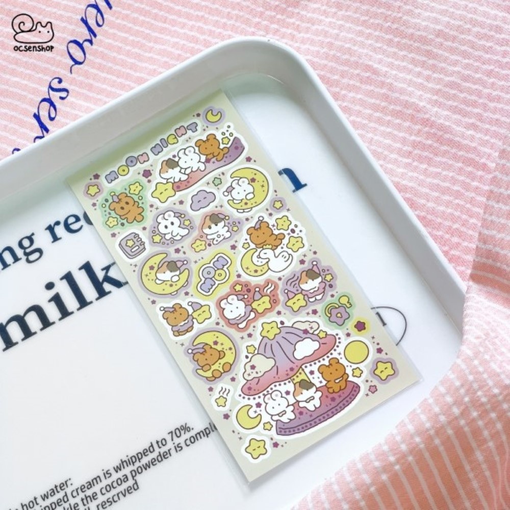 Sticker Động vật cartoon (7.5x15cm)