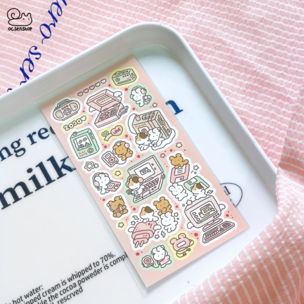 Sticker Động vật cartoon (7.5x15cm)