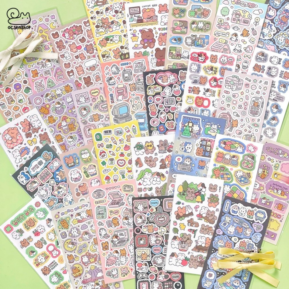 Sticker Động vật cartoon (7.5x15cm)