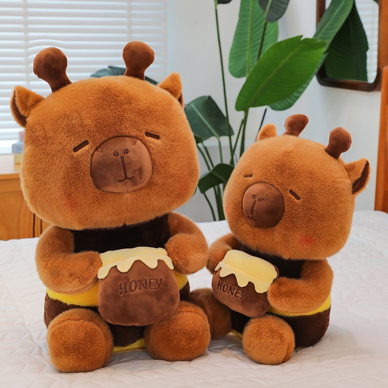 Capybara bông cosplay ong (26cm)