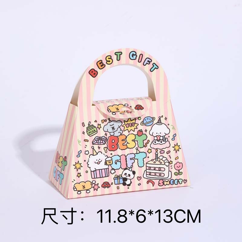 Hộp quà động vật hình túi có quai (11,8x6cm)