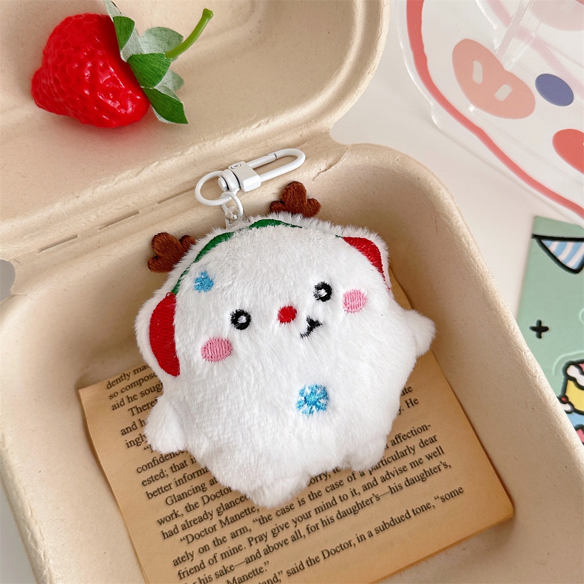 Móc khóa bông Noel (10cm)