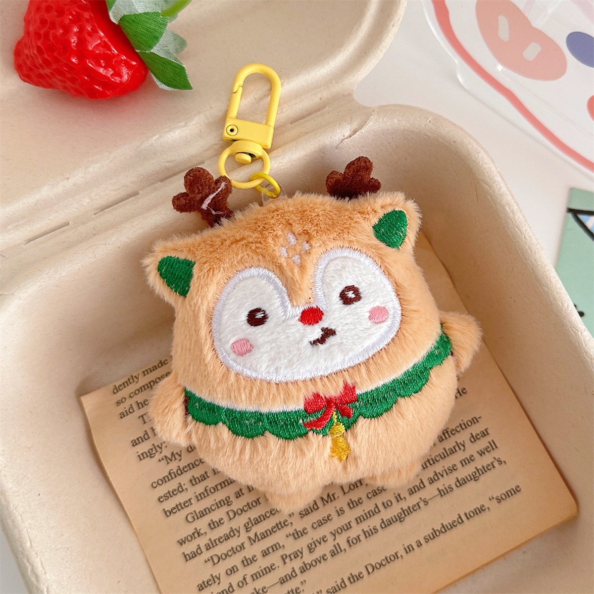 Móc khóa bông Noel (10cm)