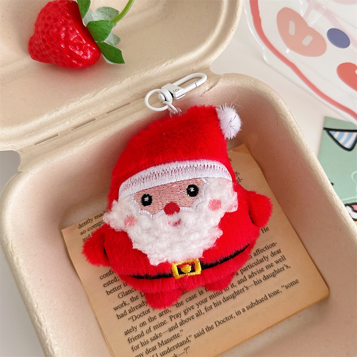 Móc khóa bông Noel (10cm)