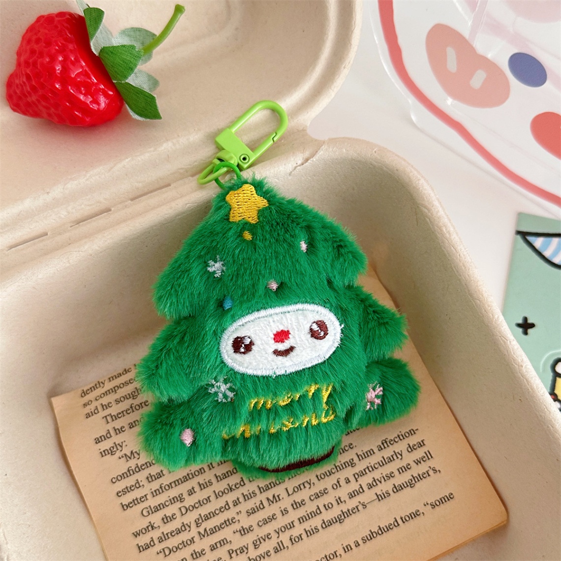 Móc khóa bông Noel (10cm)