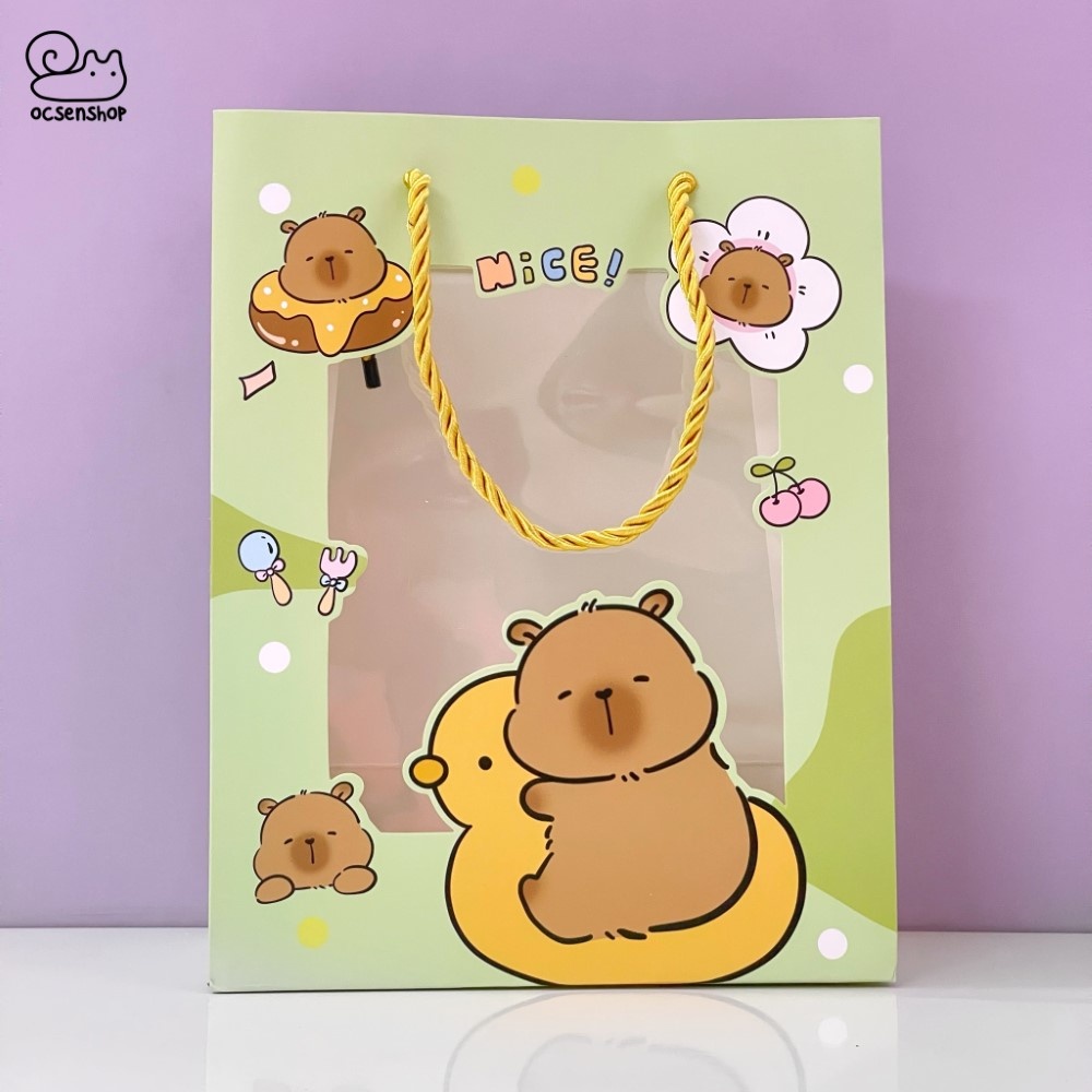 Túi quà 1 mặt trong Capybara