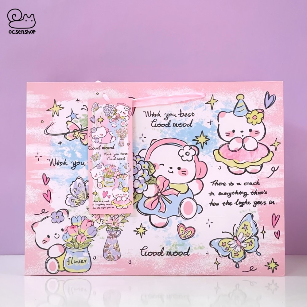 Túi quà Hello Kitty nền màu