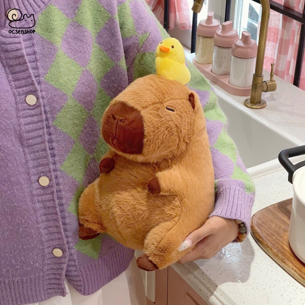 Capybara bong doi Vit vang